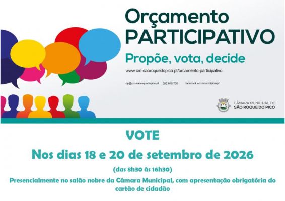 Vota&ccedil;&atilde;o do or&ccedil;amento participativo municipal de 2026