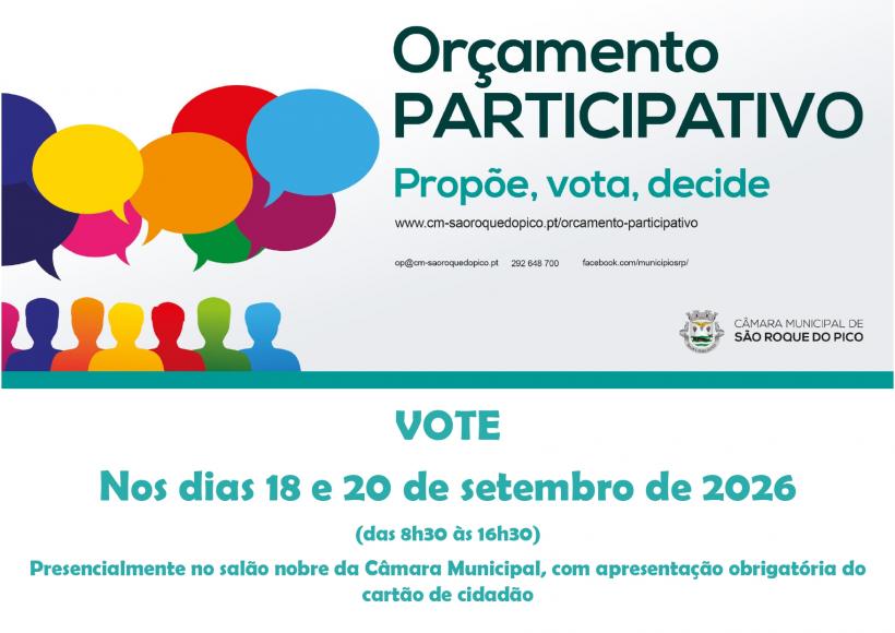Vota&ccedil;&atilde;o do or&ccedil;amento participativo municipal de 2026